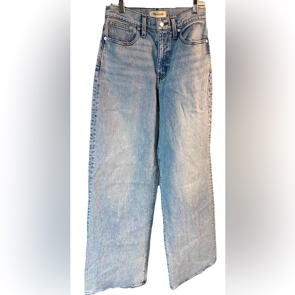 Madewell Light Blue Super wide Leg Jeans